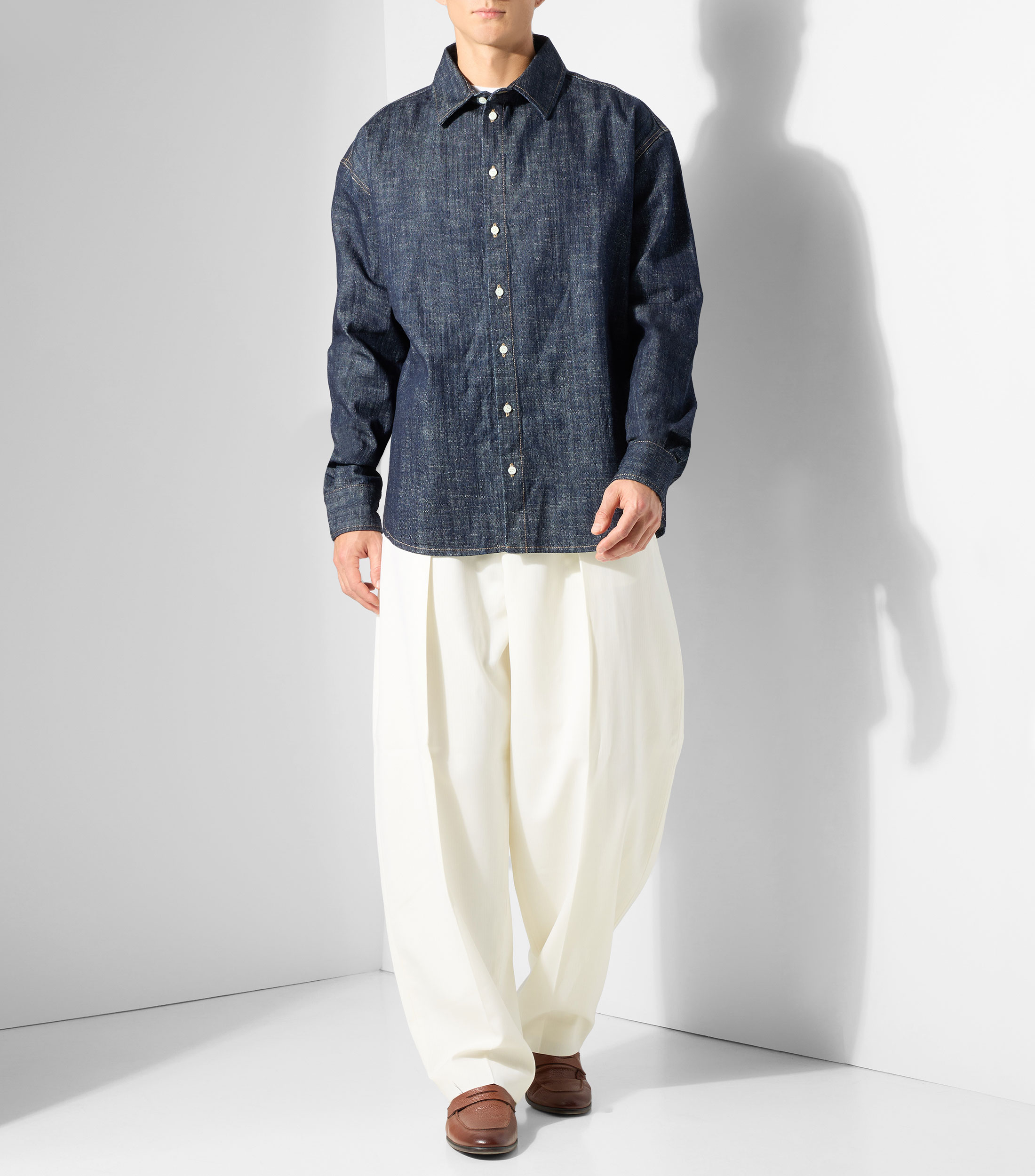 Sobrecamisa lisa manga larga Hombre